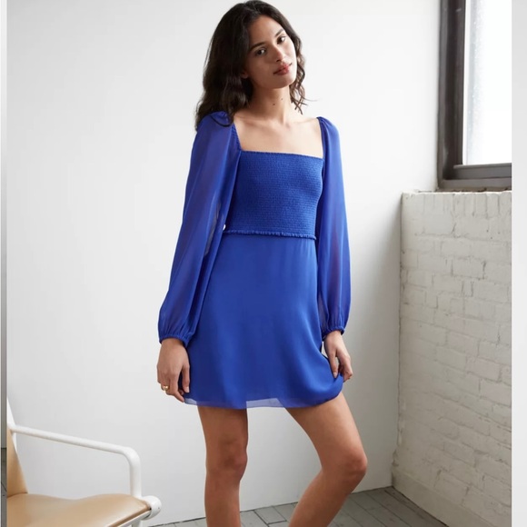 Aritzia Wilfred Villa Dress XL 16 White Light Birch - Picture 8 of 9